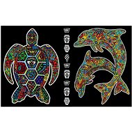 colourvelvet velvet plates - dolphin/jelly - Colouring Book