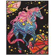 colourvelvet velvet picture - unicorn - Colouring Book