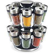 Cole&Mason Cambridge 16-jar filled herb and spice rack - Spice Container Set