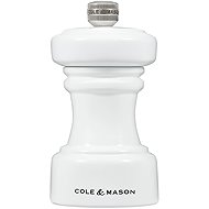 Cole & Mason Hoxton White Gloss Pepper Mill 10.4cm - Spice Grinder