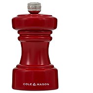 Cole & Mason Hoxton Red Gloss Salt Mill 10.4cm - Spice Grinder