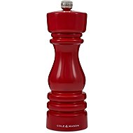 Cole & Mason London Red Gloss Pepper Mill 18cm - Spice Grinder