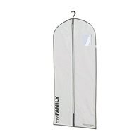 Compactor cover for suit and long dress 60 x 137 cm - My Family, white - Clothing Garment bag