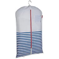 Compactor Short dress and suit cover MARINE 60 x 100 cm, blue and white - Clothing Garment bag
