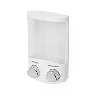 Compactor DUO RAN6015 Wall Soap/Shampoo or Disinfectant Dispenser, White Plastic, 2x 310ml - Soap Dispenser