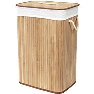 Compactor Bamboo - obdélníkový, přírodní, 40 x 30 x v60 cm - Koš na prádlo