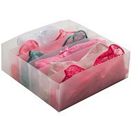 Compactor transparent underwear drawer organiser Optimo, 6 compartments - Drawer Organiser