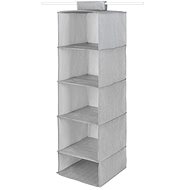 Compactor Hanging shoe and clothes organiser Boston 30 x 30 x 105 cm, grey - Hanging closet organiser