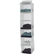 Compactor Hanging clothes organiser Milky 30 x 30 x 128 cm - 6 compartments - Hanging closet organiser