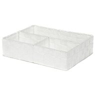 Compactor TEX laundry and accessories organiser - 3 pieces, 32 x 25 x 8 cm, white - Drawer Organiser