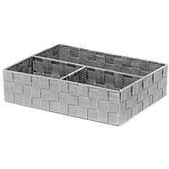 Compactor TEX 3-piece laundry and accessories organiser, 32 x 25 x 8 cm, grey - Drawer Organiser