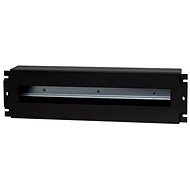 CTnet 19" CTnet 3U breaker bar with cover, DIN, black - Cable Organiser
