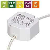 McLED Power supply 20 W, DC24V / 0,63 A, IP67, for wiring box - Power Supply