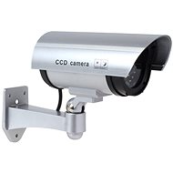 Verk Security camera dummy with LED light silver - Decoy Camera