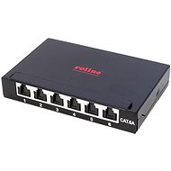 ROLINE Patchpanel mini, kat. 6a STP, 0,5U, 6 portů, černý - Patch Panel