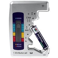 APT Digital battery tester with LCD display, silver - Battery Tester