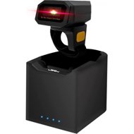 JrProducts JR-Z38 Wireless 1D/2D Ring Barcode Scanner with Charging Base - Barcode Reader