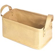 Compactor storage basket Basket Ecologic with two handles, beige - Storage Box