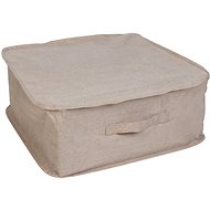 Compactor textile storage box SANDY with zipper for clothes and blankets 46 × 46 × 20,5 cm - Storage Box