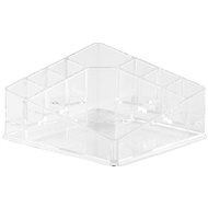Compactor cosmetic organizer 8 compartments clear plastic - Makeup Organiser