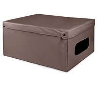 Compactor folding storage box with lid SMART 4, brown - Storage Box