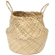 Compactor knitted storage basket Belly L, seagrass natural - Small Basket