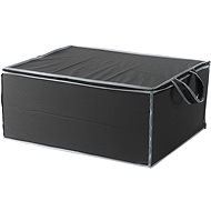 Compactor Textile Storage Box for 2 Duvets 55 x 45 x 25cm - Black - Storage Box