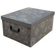 Compactor skládací úložná krabice Ring 50 × 40 × 25 cm, šedá - Úložný box