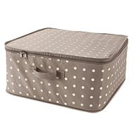 Compactor, textilný úložný box na oblečenie a prikrývky so zipsom Rivoli 46 × 46 × 20,5 cm, hnedý - Úložný box