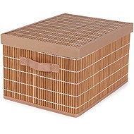 Compactor Nago Folding storage box with lid, bamboo, L - Storage Box