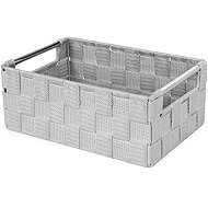 Compactor Storage basket with metal handles Tent, woven webbing, grey S - Storage Box