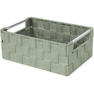 Compactor Storage basket with metal handles Tent, woven webbing, green S - Storage Box