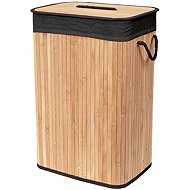 Compactor folding laundry basket Bamboo, black - Laundry Basket