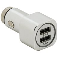 COMPASS Plug 2xUSB 5V (1,0+2,1A) 12/24V METAL - Car Adapter