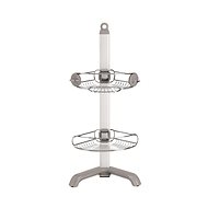 SIMPLEHUMAN Adjustable shelf and shower holder set, corner, matt steel, anodized aluminium - Bathroom Shelf