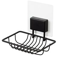 COMPACTOR Self-adhesive soap holder, black - Soap Dish