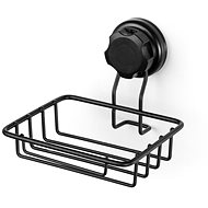 COMPACTOR Soap / sponge holder, without drilling black - Soap Dish