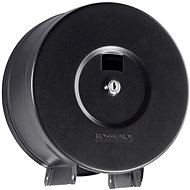 ROSSIGNOL Manga Toilet paper holder, lockable, 200 m, black - Toilet Roll Dispenser