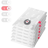 Compactor Vacuum Storage Bag Set Bag Aspispace 6×L 120 litres, 80 × 100 cm - Vacuum Bag