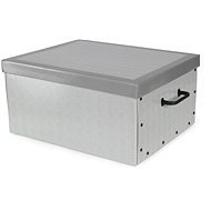 Compaktor Boston Faltbare Aufbewahrungsbox Karton 50 × 40 × 25 cm grau - Aufbewahrungsbox