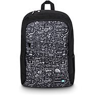 CONNECT IT Doodle, černý - Laptop Backpack