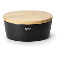 Continenta bread container, 30x23x13,5 cm, black - Breadbox