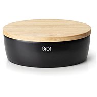 Continenta bread bin, 36x23x13,5 cm, black - Breadbox