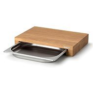 Continenta cutting board with drawer, oak, 39x27x6 cm - Chopping Board