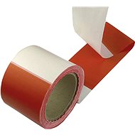 CONNEX PE foil tape 80 mm × 50 m, red/white - Caution Tape
