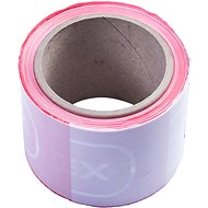 CONNEX PE foil tape 80 mm × 100 m, red/white - Caution Tape