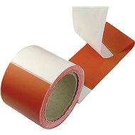 CONNEX PE foil tape 80 mm × 250 m, red/white - Caution Tape