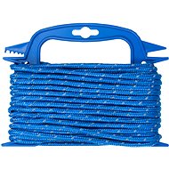 CONNEX PP Knitted rope 16 strands, 4 mm × 20 m, reflective blue, retractor DY2701855 - Rope