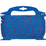 CONNEX PP pletené lano 8-pramenné, 6 mm × 20 m, modré/červené, navíjač - Lano