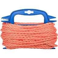 CONNEX PP stáčené lano 3pramenné, 6 mm × 20 m, oranžová, navíječ - Rope